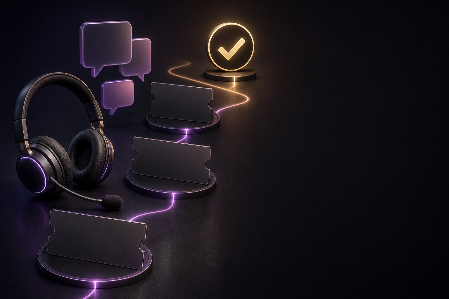 Customer support tickets, chat and complaint resolution steps